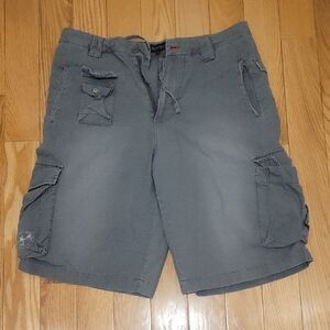 Burton Gray Cargo Shorts with Utility Pockets